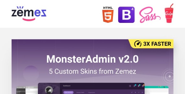 monsteradmin bundle dashboard admin template