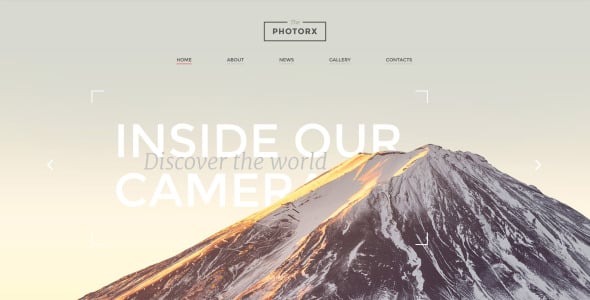 адаптивный шаблон сайта фотостудии