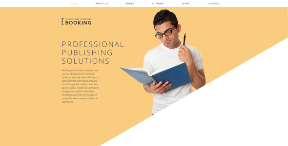 адаптивный шаблон сайта издательства