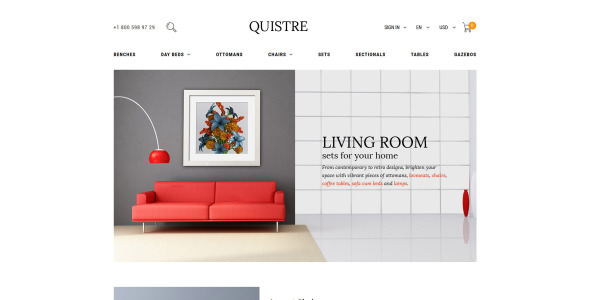 тема интерьера prestashop