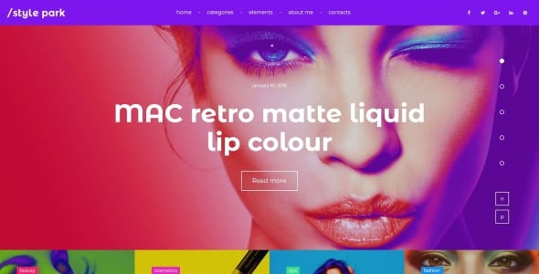 мода блог wordpress тема