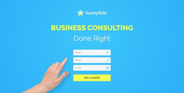 design studio minimal html landing page template