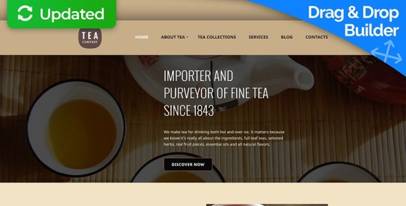 чайный магазин moto cms 3 шаблон