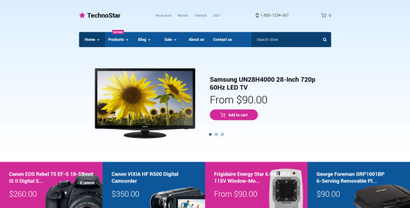 магазин электроники отзывчивая тема shopify