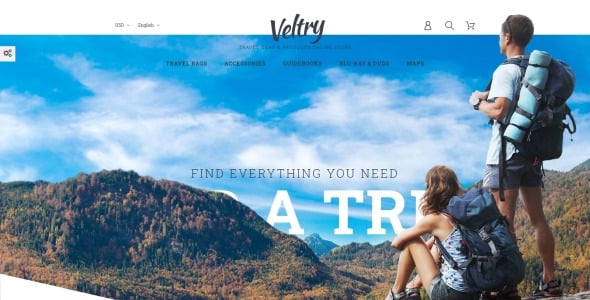 тема туристического магазина prestashop