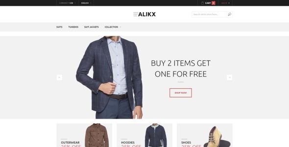 тема alikx magento