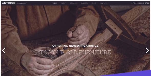 антикварные реставрационные услуги moto cms 3 шаблон