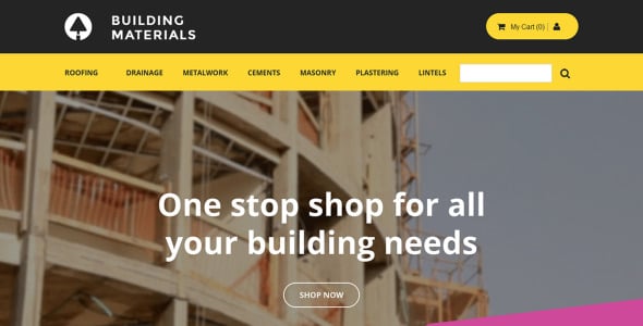 строительные материалы motocms шаблон электронной коммерции