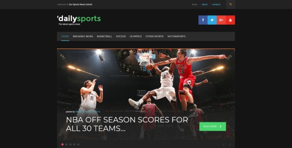 спортивный журнал wordpress тема