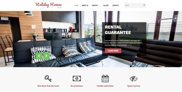 дома отдыха в аренду шаблон сайта