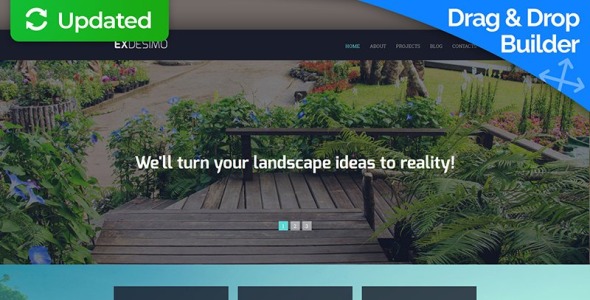 ландшафтный дизайн moto cms 3 шаблон