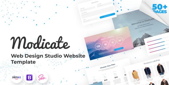 шаблон сайта студии веб-дизайна