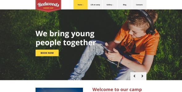 тема wordpress redwoods