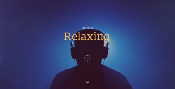 расслабляющий шаблон целевой страницы