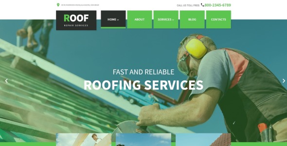 ремонт крыши wordpress тема