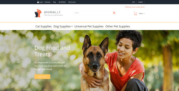 тема animally magento