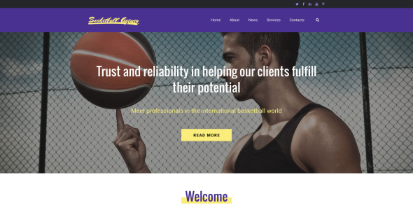 шаблон баскетбольного сайта