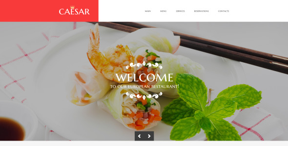 адаптивный шаблон сайта кафе и ресторана