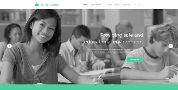 адаптивный шаблон сайта для образования