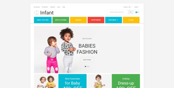 детская тема magento