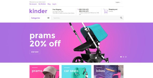 kinder magento тема