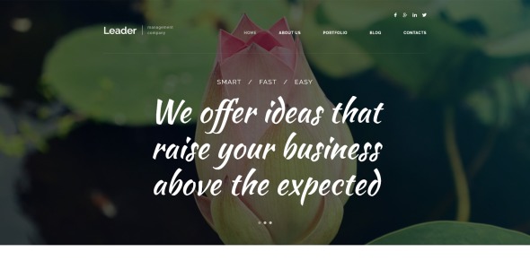 лидер wordpress тема