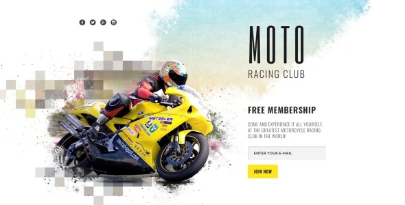 адаптивный шаблон целевой страницы для автоспорта