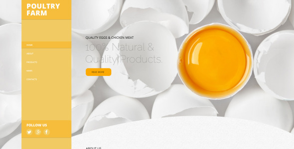 шаблон сайта птицефабрики
