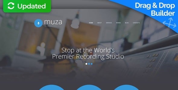 студия звукозаписи moto cms 3 шаблон