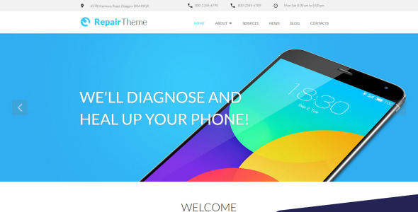 мобильный сервис moto cms 3 шаблон