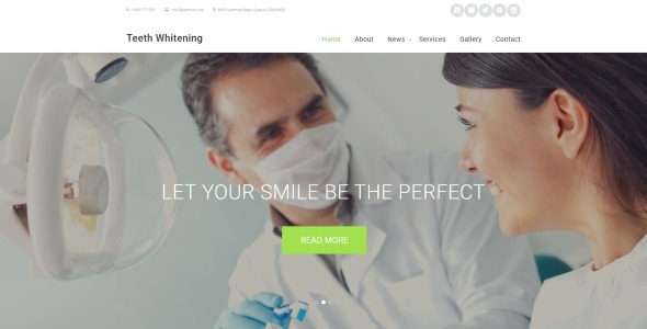отбеливание зубов шаблон сайта