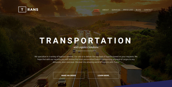 логистический шаблон moto cms 3