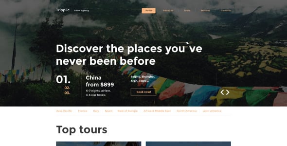 шаблон сайта tripplic