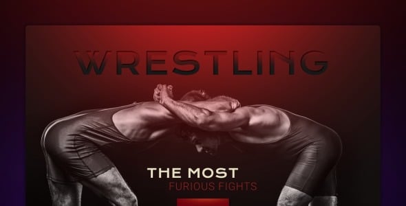 борцовский адаптивный шаблон целевой страницы