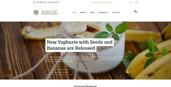 тема woocommerce agricultural supply &amp; farm foods