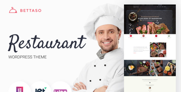 кафе и ресторан wordpress тема