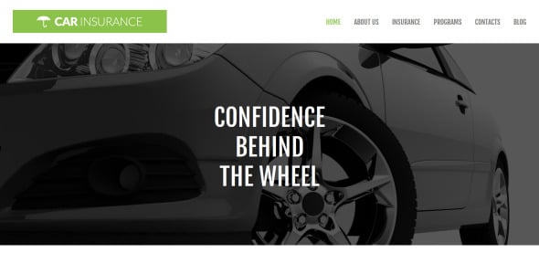 шаблон car insurance moto cms 3