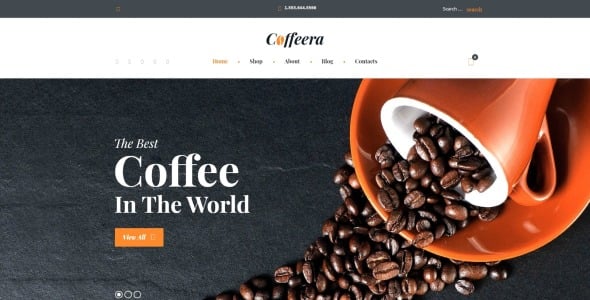 тема кофейни woocommerce