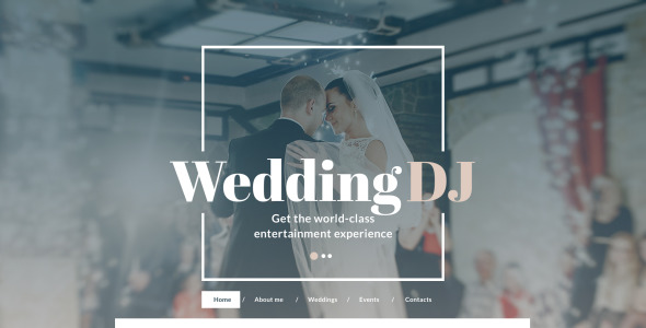 dj адаптивный шаблон сайта