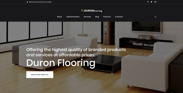 интерьер , мебель и напольные покрытия wordpress тема