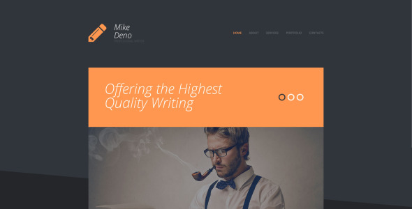 шаблон сайта mike deno