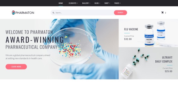 аптека многостраничный современный html шаблон шаблон сайта