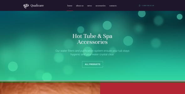 шаблон сайта qualicare