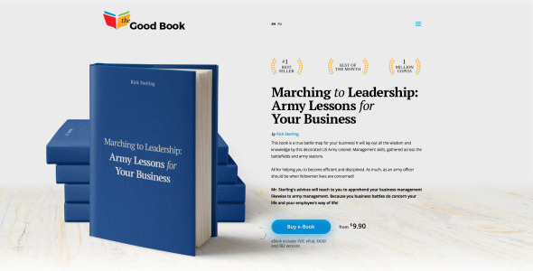 шаблон сайта хорошей книги