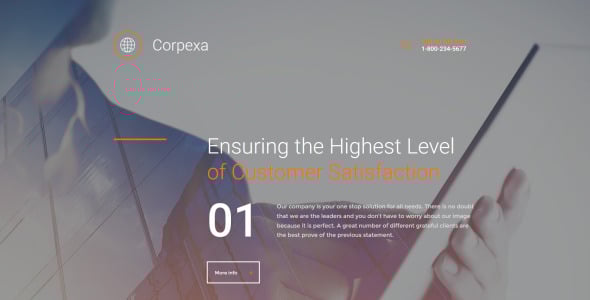 бизнес и услуги moto cms 3 шаблон