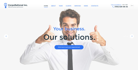 шаблон веб-сайта corporational inc.