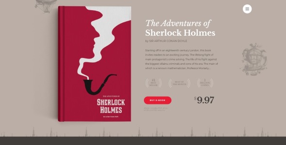 шаблон сайта электронных книг