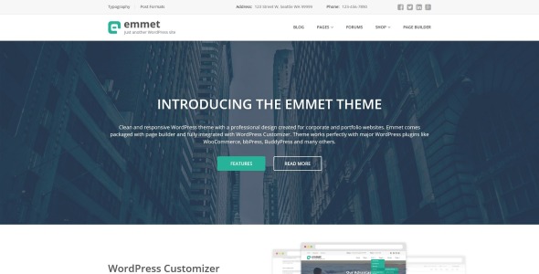 эммет wordpress тема