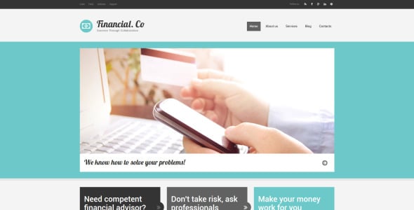 финансовый co drupal шаблон