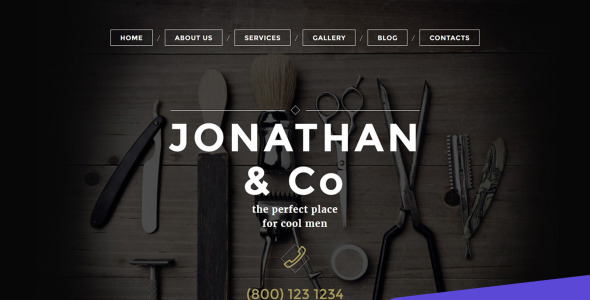 парикмахер-стилист moto cms 3 шаблон